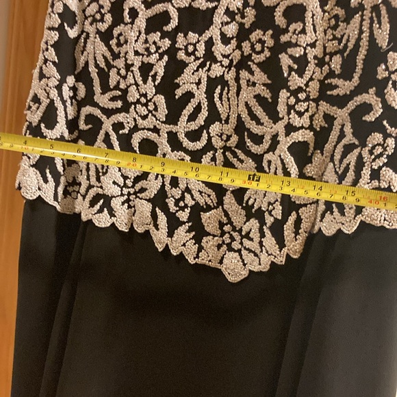Jkara Beaded Black Maxi Dress - sz12 - Picture 12 of 12